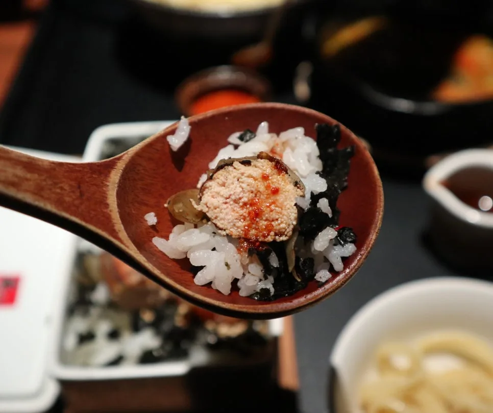 烤明太子特写
