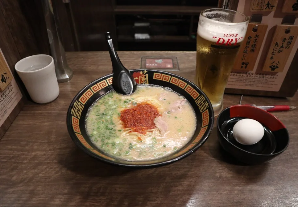 一蘭拉麵豚骨湯頭