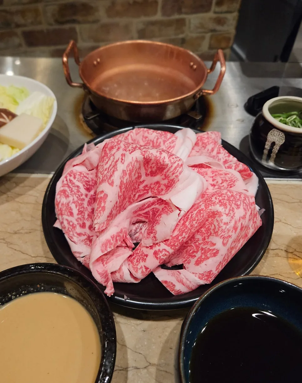 牛肉米饭和蘸料