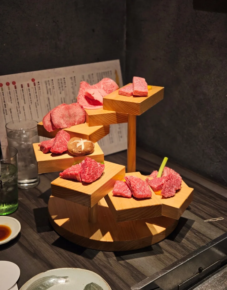 阶梯牛肉拼盘