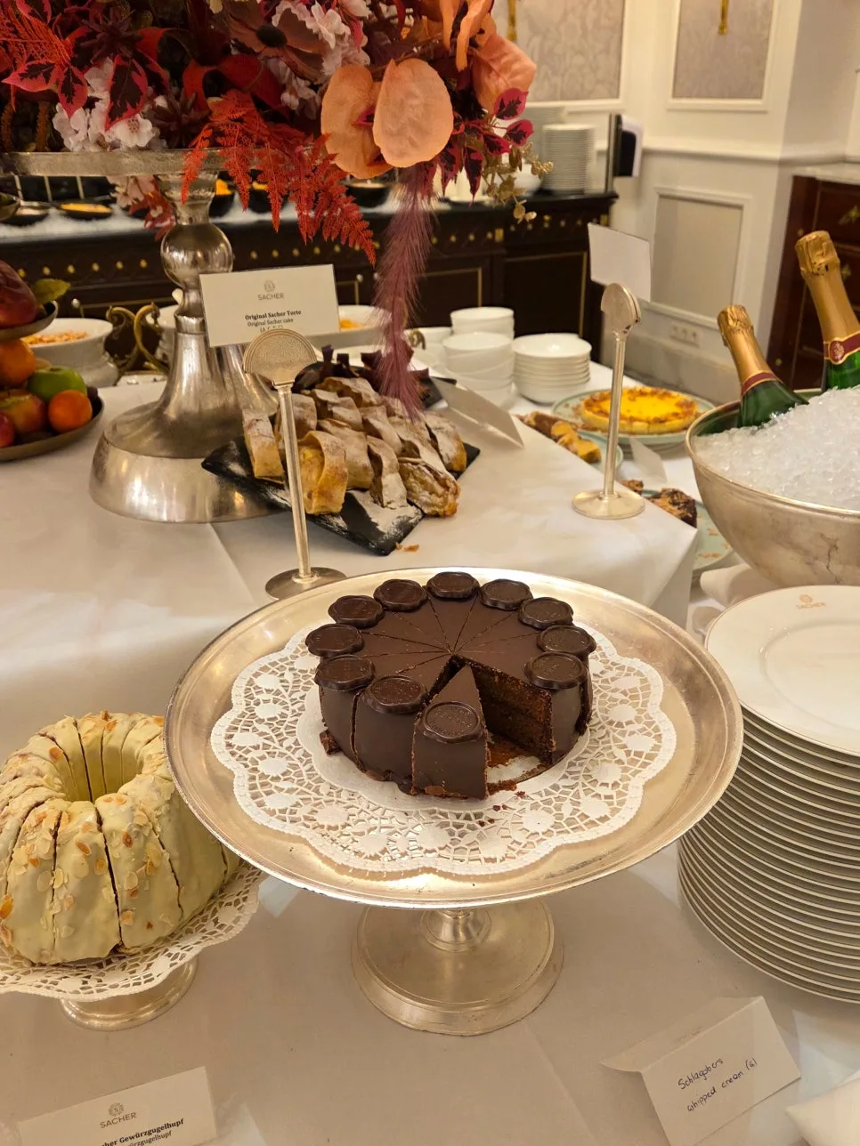 早餐供應的沙赫蛋糕