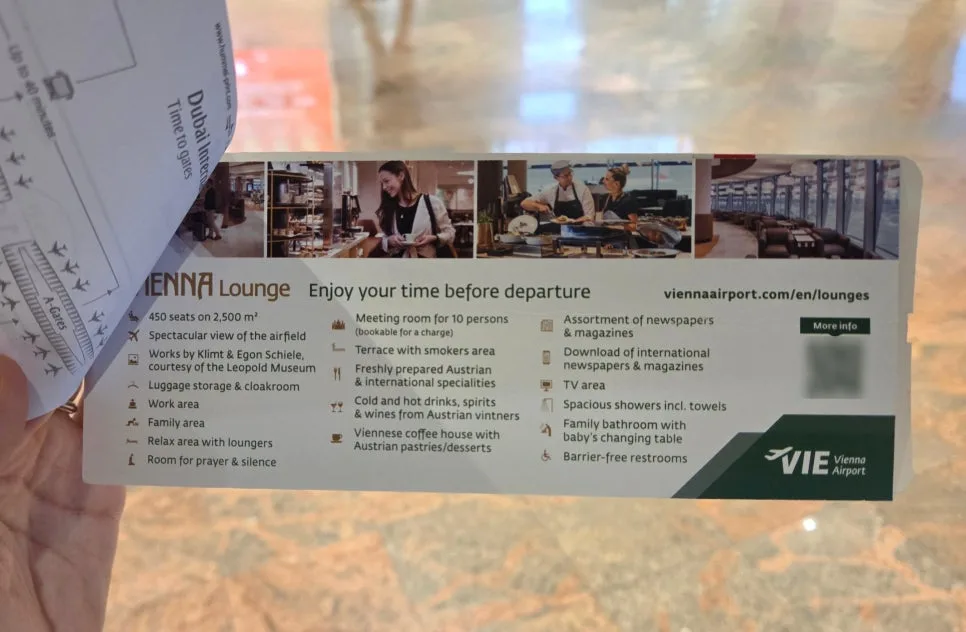 維也納機場貴賓室指引圖