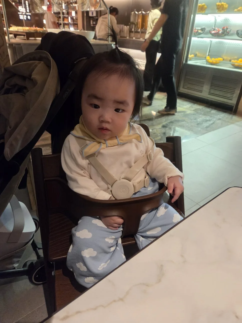baby chair in lounge