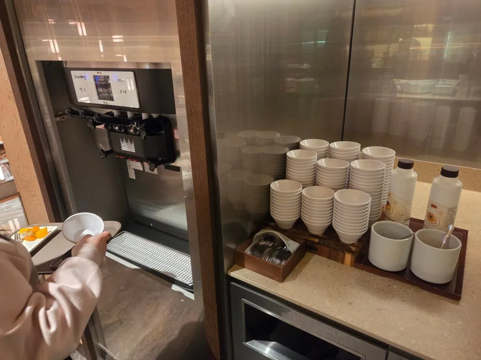 yogurt ice cream station