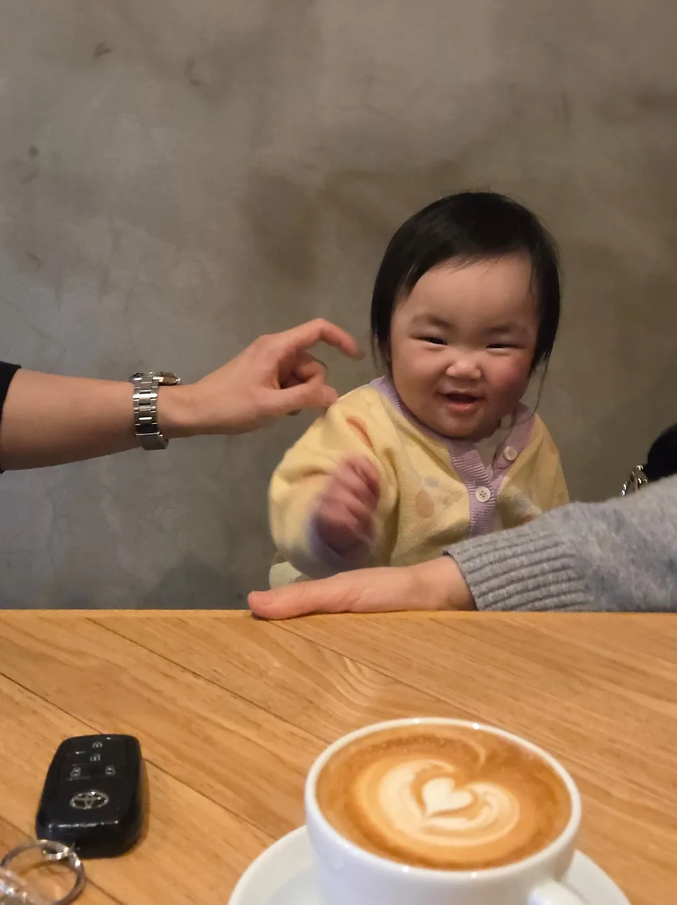 Family time at Lester Coffee