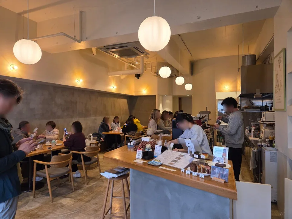 Seating area inside Lester Coffee